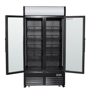 Vitrine na nápoje 736 L 2 presklené dvere 2-8 °C R290
