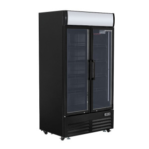 Vitrine na nápoje 736 L 2 presklené dvere 2-8 °C R290