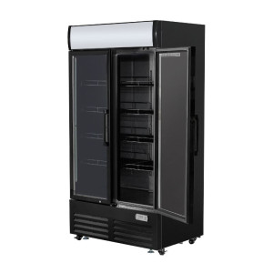 Vitrine na nápoje 736 L 2 presklené dvere 2-8 °C R290