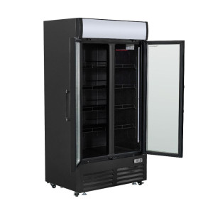 Vitrine na nápoje 736 L 2 presklené dvere 2-8 °C R290