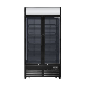 Vitrine na nápoje 736 L 2 presklené dvere 2-8 °C R290