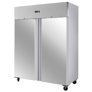 Pozitívna chladnička 1400 L Inox GN 2/1 – 2 dvere