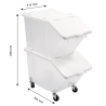 Ingredients Bin 30 L with Lid - Set of 2 - Gilac