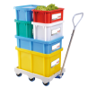 Rectangular Bin 15 L with HACCP Lid - Green - Gilac