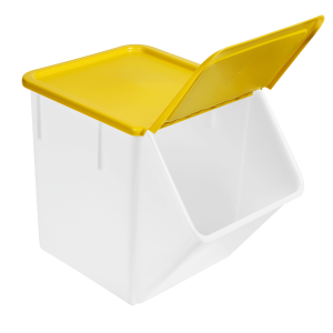 Lid for Ingredient Bin 40 L - Yellow - Gilac