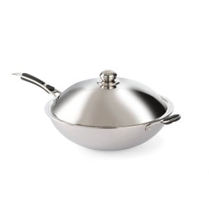 Induction Stainless Steel Wok - HENDI