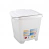 Square Bucket 12 L + White Watertight Lid - Gilac