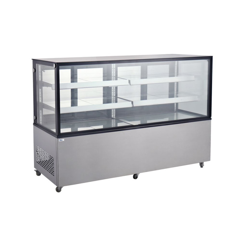 Refrigerated display case with 2 shelves - 610 L