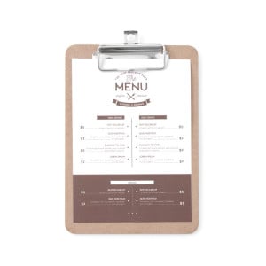 Podnos na menu - 125 x 180 mm