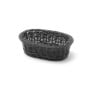 Black Oval Bread Basket - 190 x 120 mm