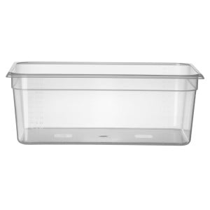 Bak gastronorm polypropylén GN 1/1 s mierkou - 28 L - H 200 mm