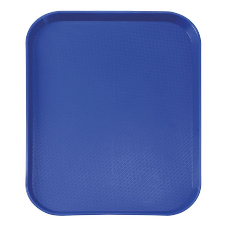 Rectangular Fast Food Tray - Small Size 265 x 345 mm - Blue