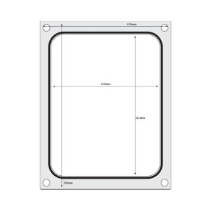 Matrica tesnenia pre ručný zapekací stroj - 227 x 178 mm - Hendi