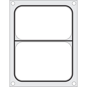 Sealing Matrix for Manual Sealer - 2 Compartments - Hendi