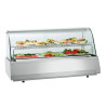 Professional refrigerated display case GN 3/1 with curved glass