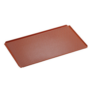 Perforated GN 1/1 cooking plate with silicone coating