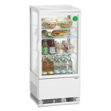 Mini Vitrine Réfrigérée Professionnelle Bartscher - 78 L Blanche