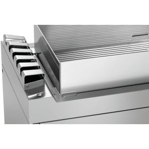 Backsplash 740 for Bartscher brand griddle plate