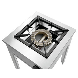 Professional Gas Stove on Legs - 1 Burner - 280 mm Bartscher 1050603