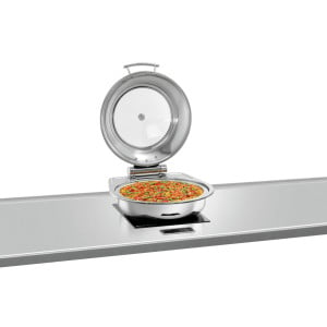 Chafing Dish Flexibilný Okrúhly s Odnímateľným Vekom - 6,2 L - Bartscher