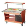 Sliding Shelves for Heated and Refrigerated Buffet - 3 x GN 1/1