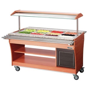 Sliding Shelves for Heated and Refrigerated Buffet - 4 x GN 1/1