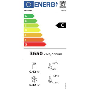 Armoire Réfrigérée Positive et Négative - 430 L - Bartscher