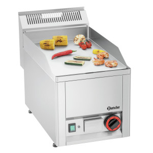 Plancha GPL 320E-G Bartscher: Smooth chrome plate and power 3000W