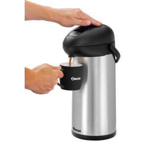 Thermos à pompe 5L Bartscher - Conservation optimale, idéal pour professionnels.