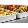 Elegant presentation dish in white melamine - Brand Bartscher