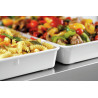 Presentation dish 17W-280x420 in white melamine - Bartscher