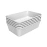 Presentation dish 80W-190x300 in white melamine - Bartscher