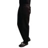 Mixed Easyfit Black Teflon Treated Kitchen Pants - Size XL - Whites Chefs Clothing - Fourniresto