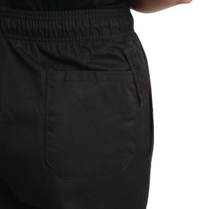 Mixed Easyfit Black Teflon Treated Kitchen Pants - Size XXL - Whites Chefs Clothing - Fourniresto