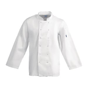 Biela unisex kuchynská bunda s dlhými rukávmi Vegas - Veľkosť L - Whites Chefs Clothing - Fourniresto