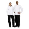 Unisex White Long Sleeve Vegas Kitchen Jacket - Size M - Whites Chefs Clothing - Fourniresto