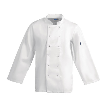 Biela unisex kuchynská bunda s dlhými rukávmi Vegas - Veľkosť XL - Whites Chefs Clothing - Fourniresto