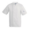 Biela unisex kuchynská bunda s krátkymi rukávmi Vegas - Veľkosť Xs - Whites Chefs Clothing - Fourniresto