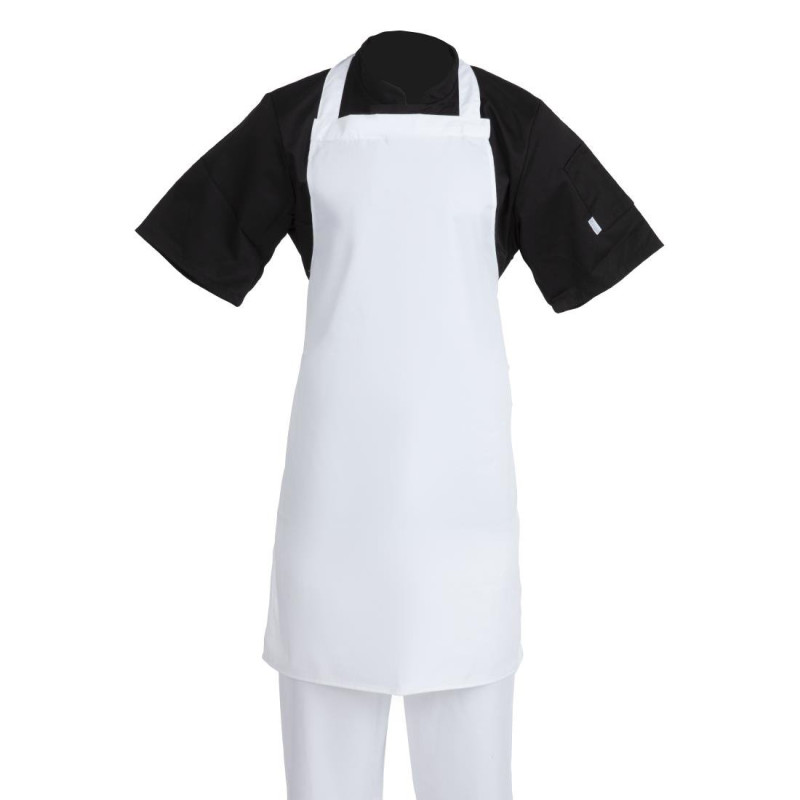 Tablier Bavette Blanc 711 X 656 Mm - Whites Chefs Clothing - Fourniresto