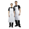 Tablier Bavette Blanc - Taille Xl 915 X 1066 Mm - Whites Chefs Clothing - Fourniresto