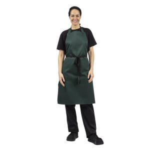 Tabier Bavette Vert Bouteille 710 X 970 Mm - Whites Chefs Clothing - Fourniresto