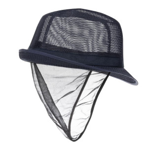 Chapeau Trilby Bleu Marine Avec Résille - Taille L 590 Mm - FourniResto - Fourniresto