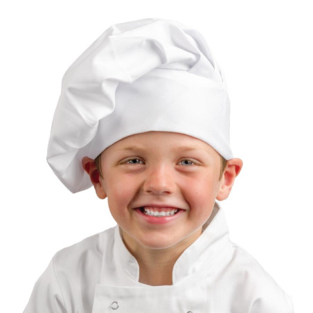 Toque De Chef Blanche Enfant - Taille Unique - Whites Chefs Clothing - Fourniresto