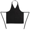 Black Tuxedo Bib Apron in Polycotton 698 x 838 mm - Chef Works - Fourniresto