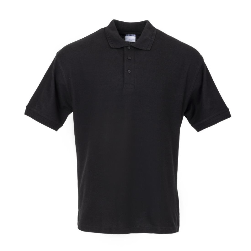 Polo Mixte Noir - Taille M - FourniResto - Fourniresto