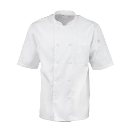 White Montreal Cool Vent Unisex Chef Jacket - Size M - Chef Works - Fourniresto