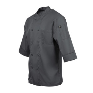 Unisex Grey Kitchen Jacket - Size L - Chef Works - Fourniresto