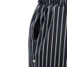 Mixed Black and White Striped Baggy Kitchen Pants - Size S - Chef Works - Fourniresto