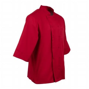 Veste De Cuisine Mixte Rouge - Taille L - Chef Works - Fourniresto