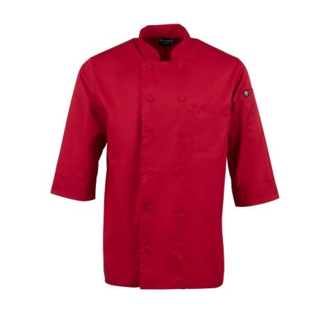 Veste De Cuisine Mixte Rouge - Taille S - Chef Works - Fourniresto